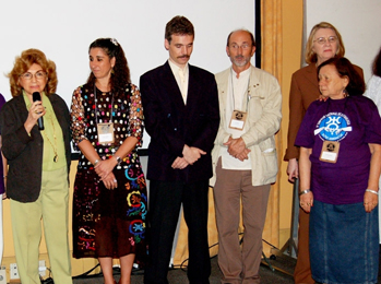 Juan Estadella with T. Maciá, C. Beranger and other colleagues at 
          the SINARJ Congress (Rio de Janeiro, Brazil), 2007. 