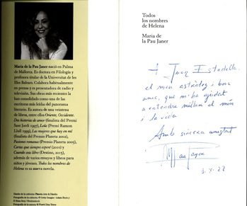 Maria de la Pau Janer and Juan Estadella (2022).